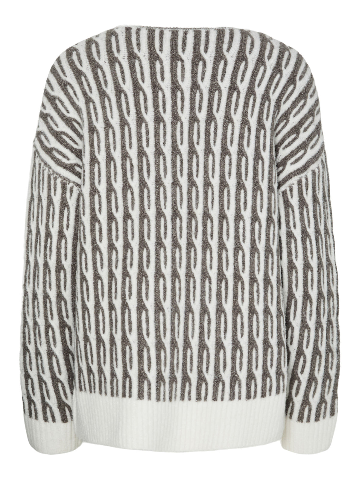 Overland Trek Cloud dancer Striktrøje fra PIECES - 17162162
