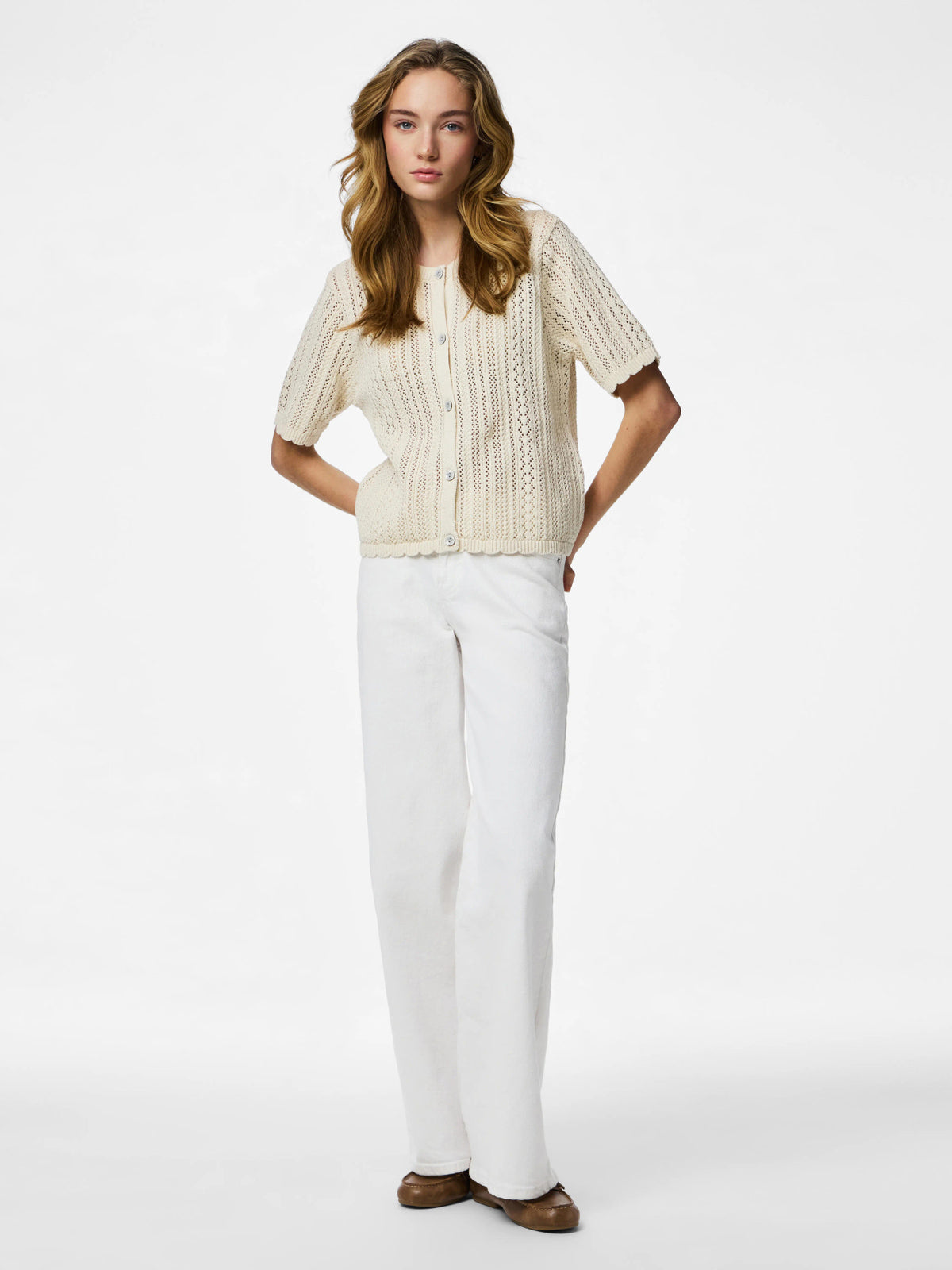 Birch Cardigan fra PIECES - 17162280