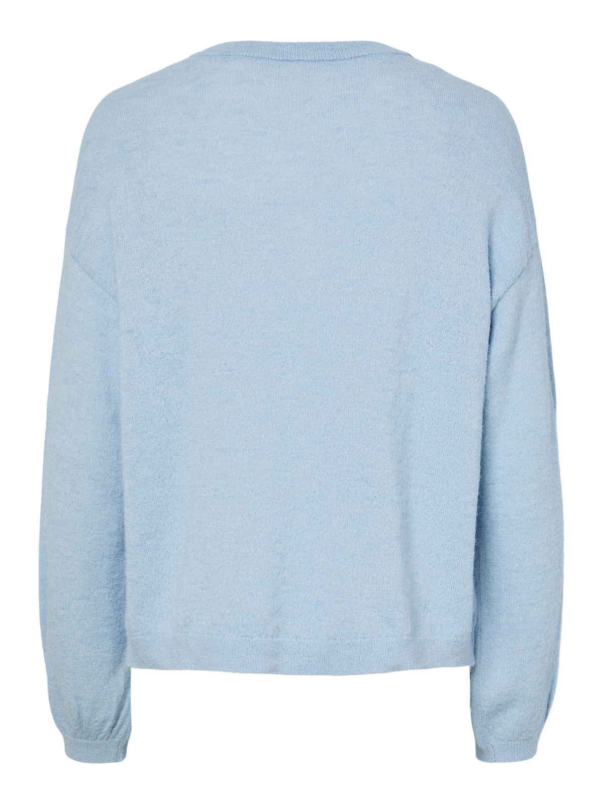 Cashmere Blue MELANGE Striktrøje fra PIECES - 17162283