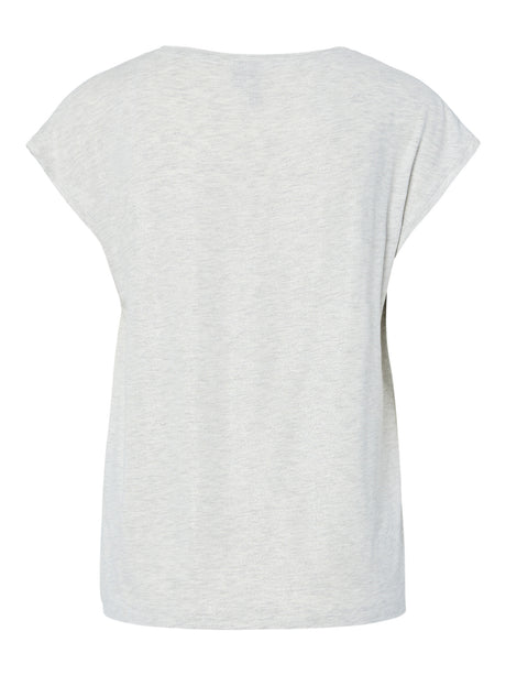 Light Grey Melange GLITTER SILVER Bluse fra PIECES - 17162299