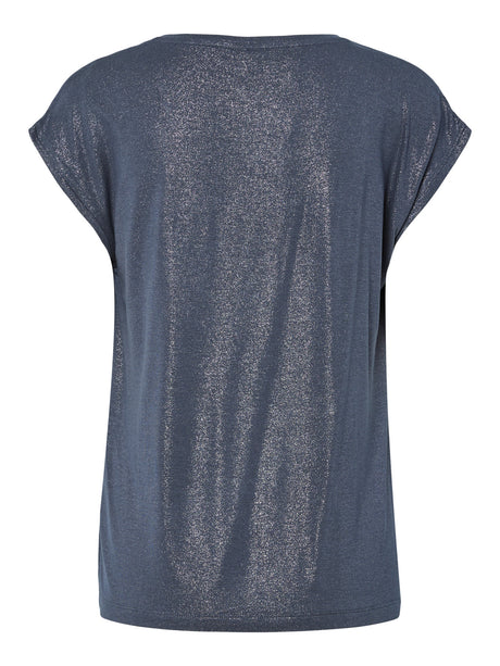 Ombre Blue GLITTER SILVER Bluse fra PIECES - 17162299