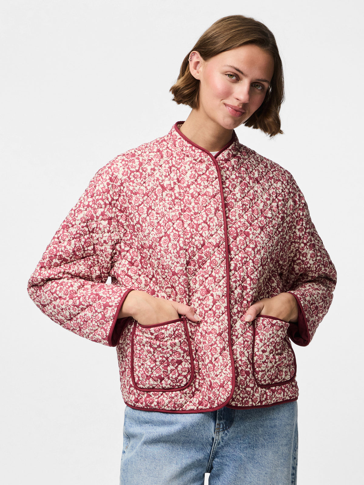 Lyserød Overtøj fra PIECES - 17162301