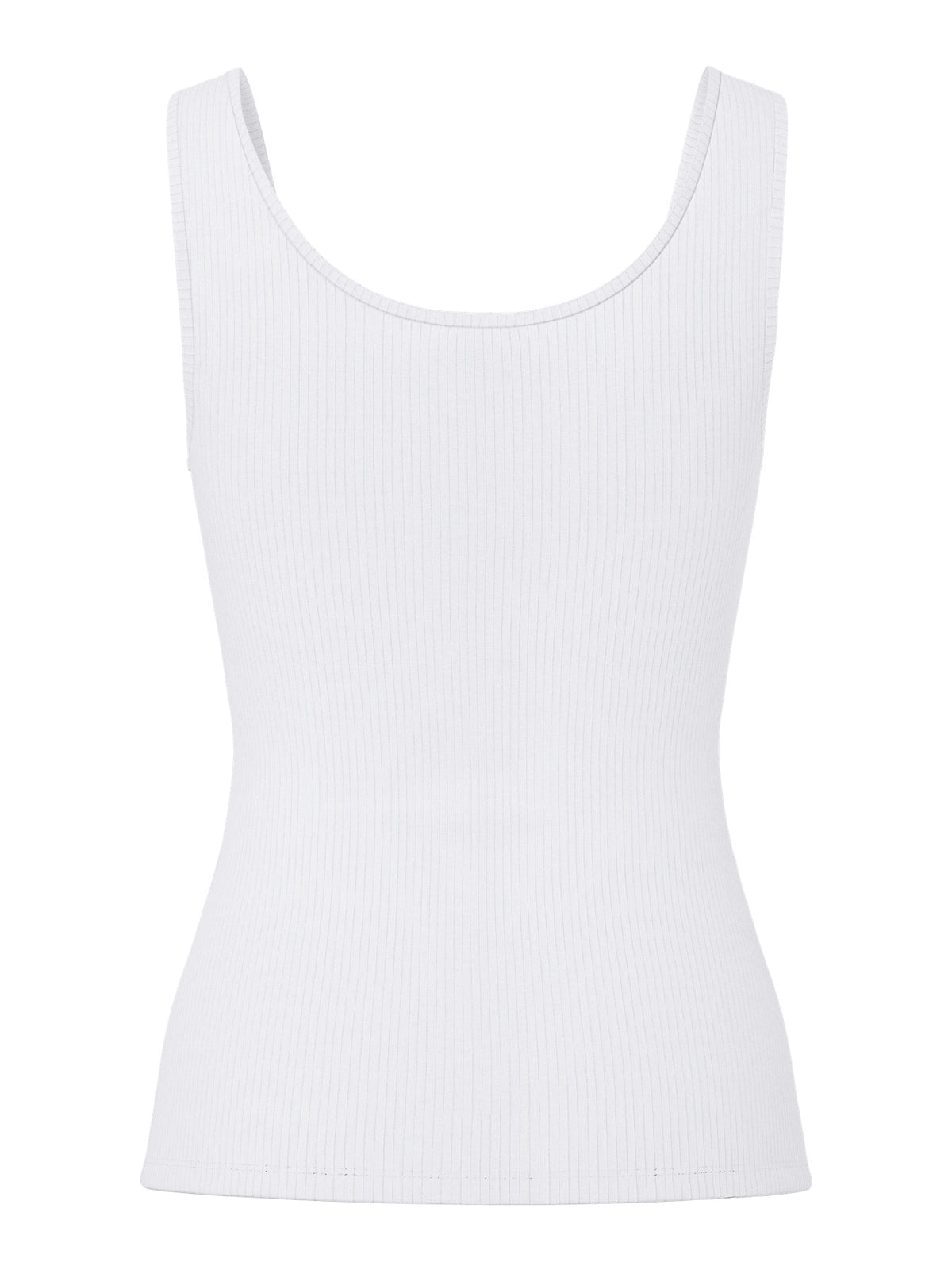 Bright White Top fra PIECES - 17162321