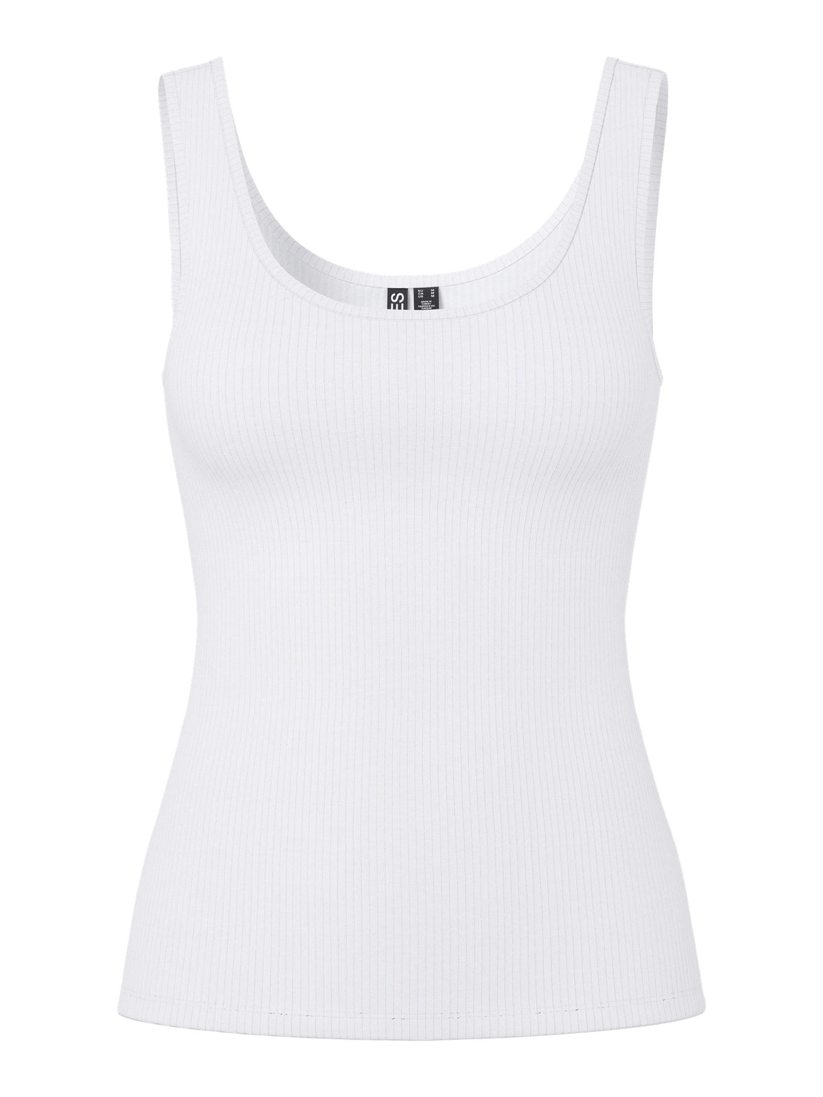 Bright White Top fra PIECES - 17162321
