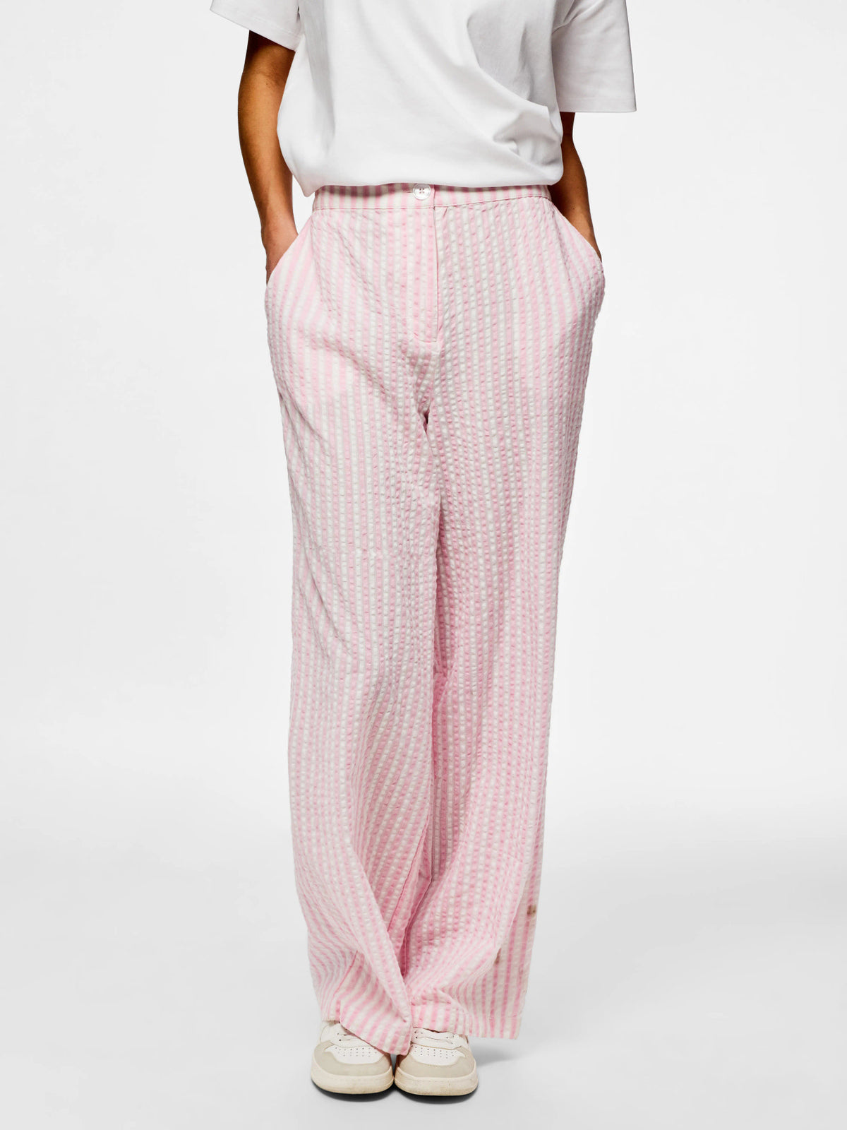 Roseate Spoonbill BRIGHT WHITE Bukser fra PIECES - 17162340