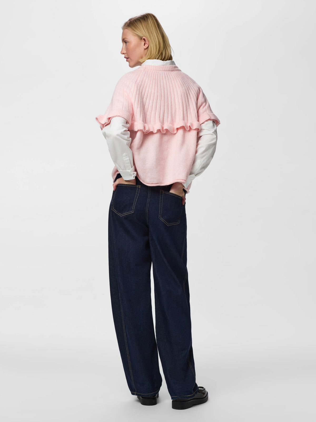Pink-A-Boo Striktrøje fra PIECES - 17165521