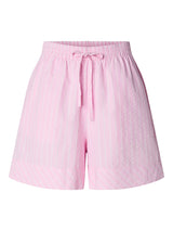 Roseate Spoonbill White and dark pink Shorts fra PIECES - 17168737