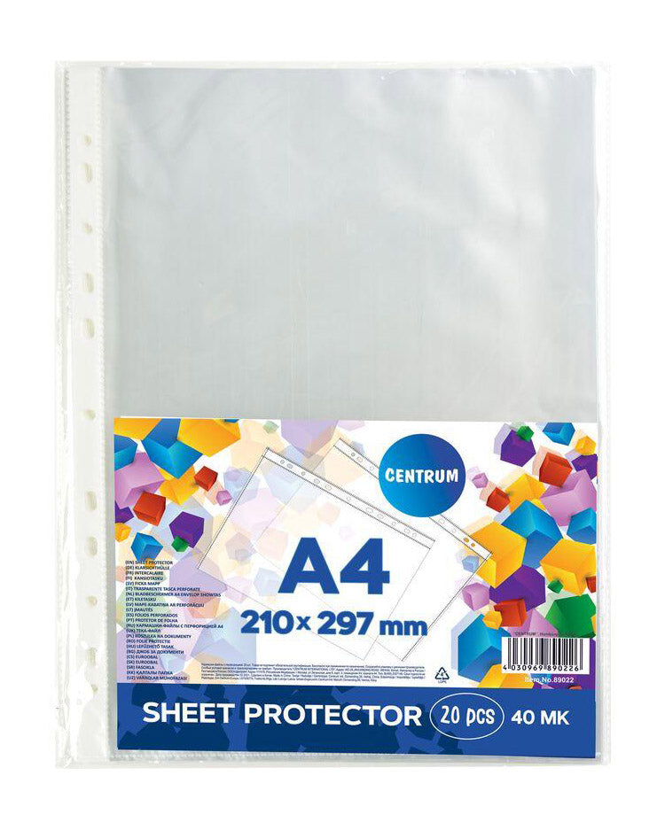 Plastlommer A4 40 micron 20 stk