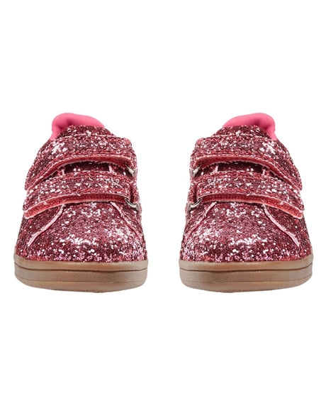 Pink glimmer Sofie Schnoor Sneakers - Coral Pink - velcro - P231802-4041