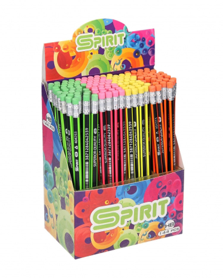 Blyant SPIRIT med viskelæder NEON 1 stk
