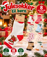 Julesokker til børn – 8 assorterede designs