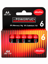 Alkaline AA-batterier – 6 stk.