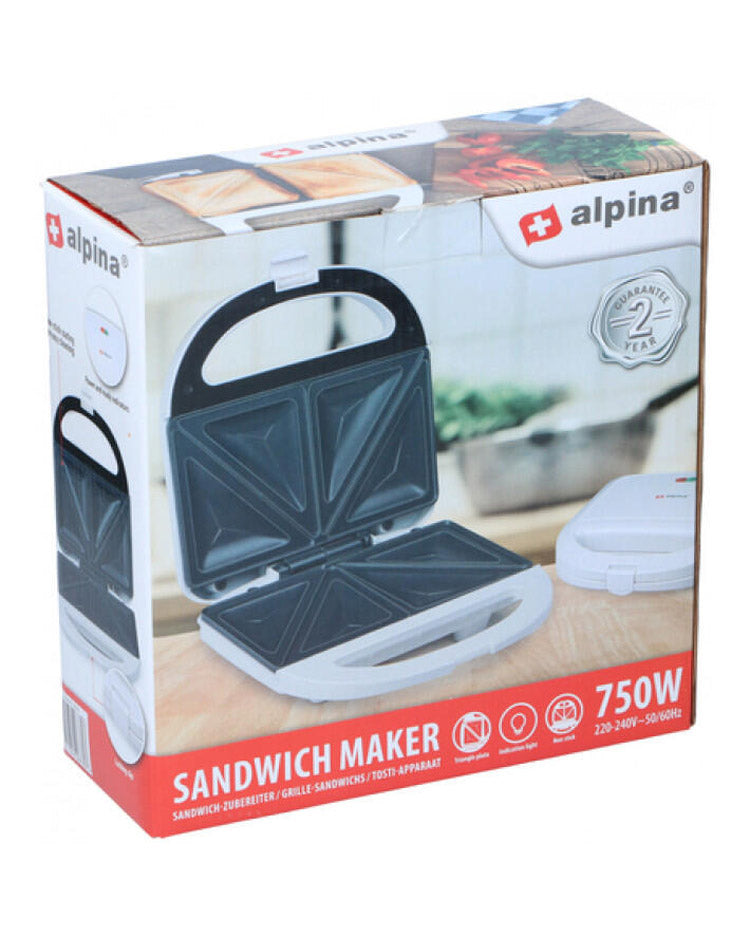 Sandwich toaster double 750W from alpina