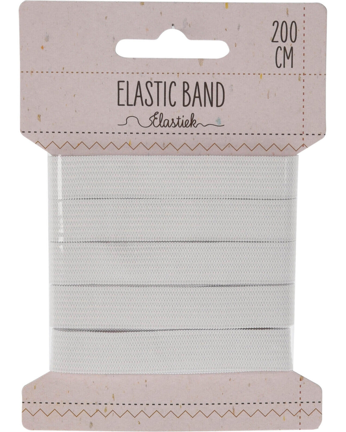 Elastikbånd hvid 200x1,3cm