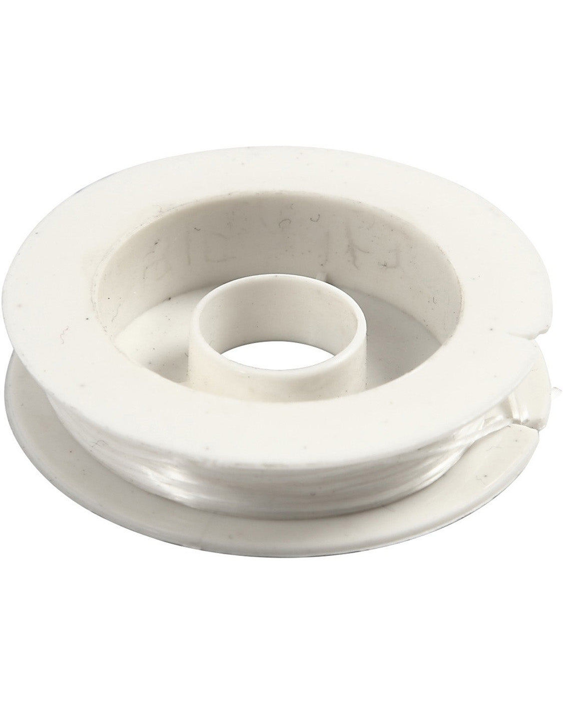 Elastiksnor 1 mm-  Hvid 10 meter - Flad