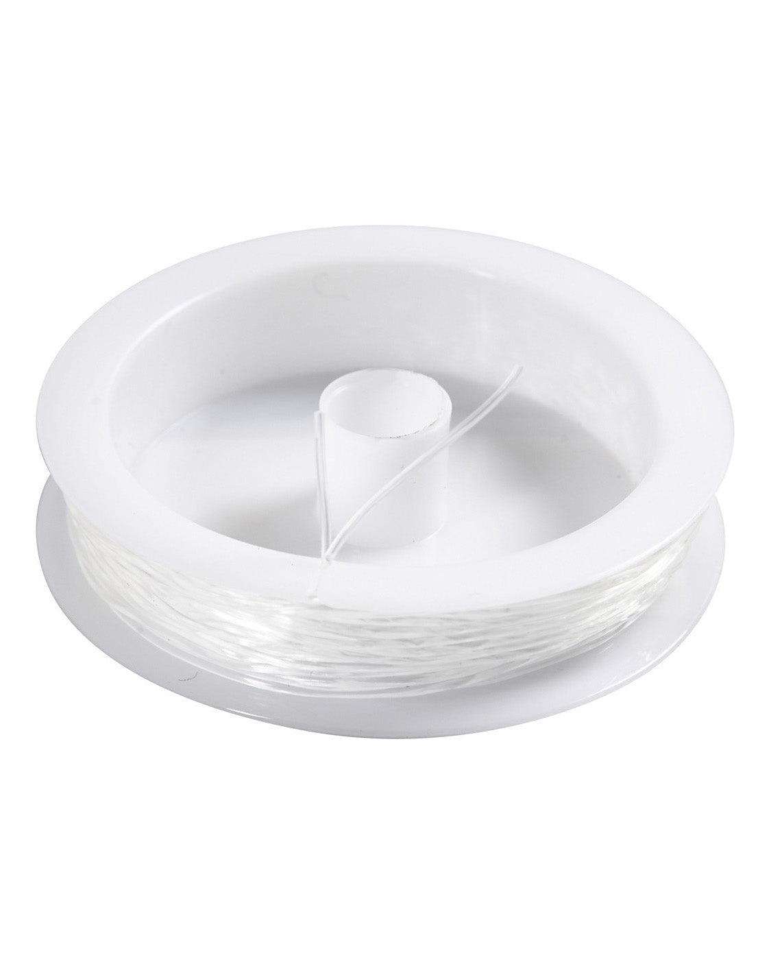Elastiksnor 1 mm-  Hvid 10 meter - Rund