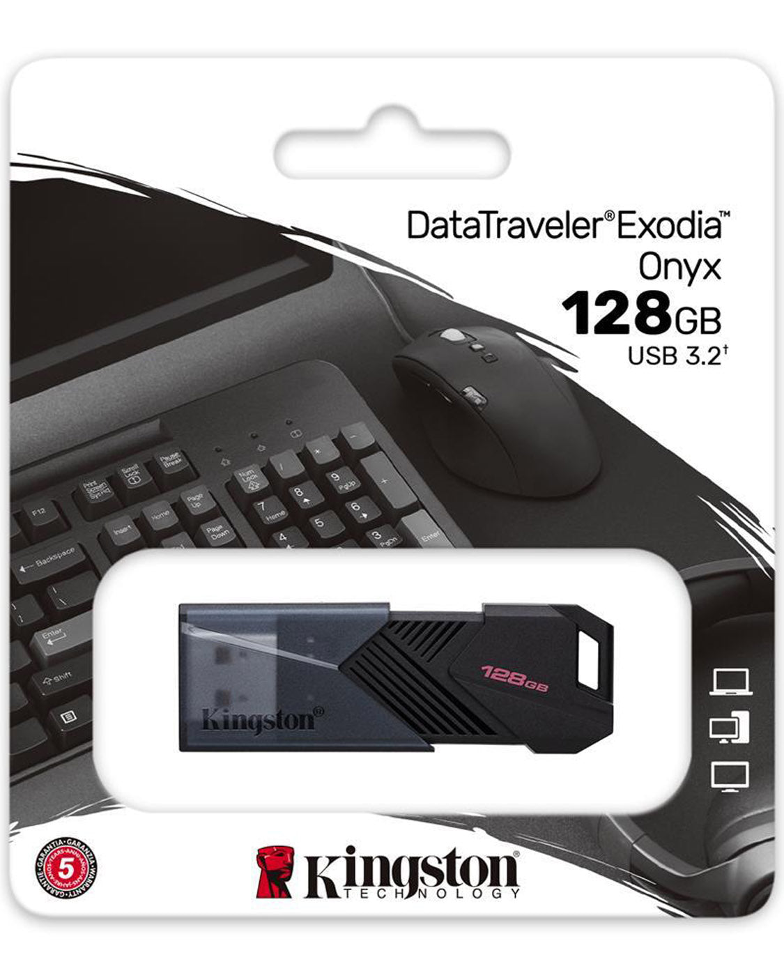 USB Stick Kingston DataTraveler Exodia Onyx 128GB