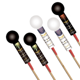(No.20) Gold 5 pcs 2" ball rockets