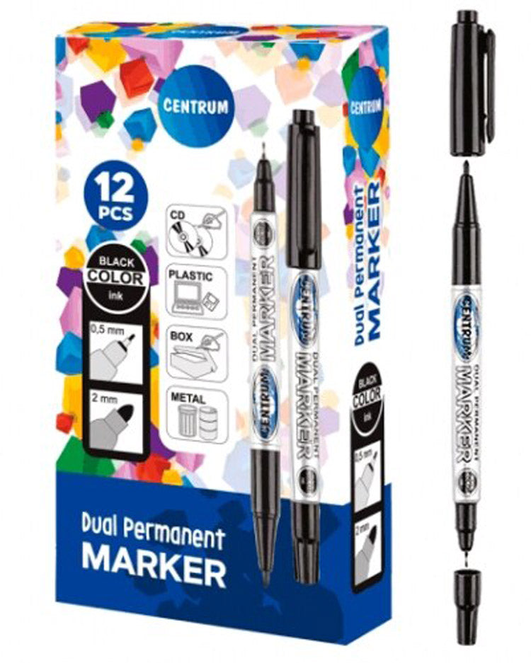 CD marker - dobbelt SORT 1 stk