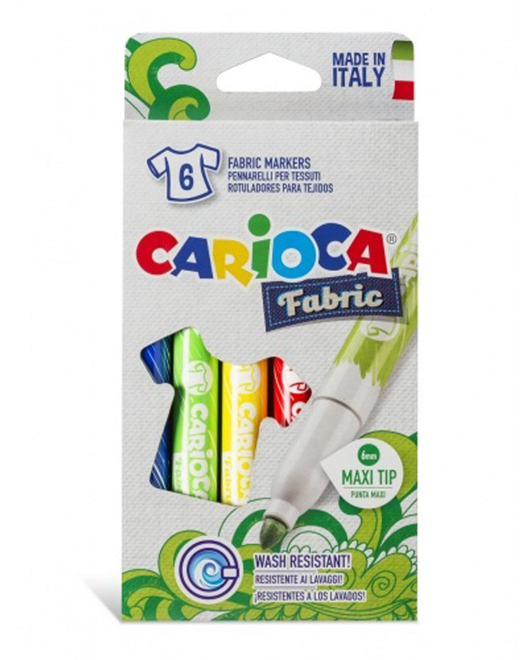Tekstil tusser 6 stk - CARIOCA