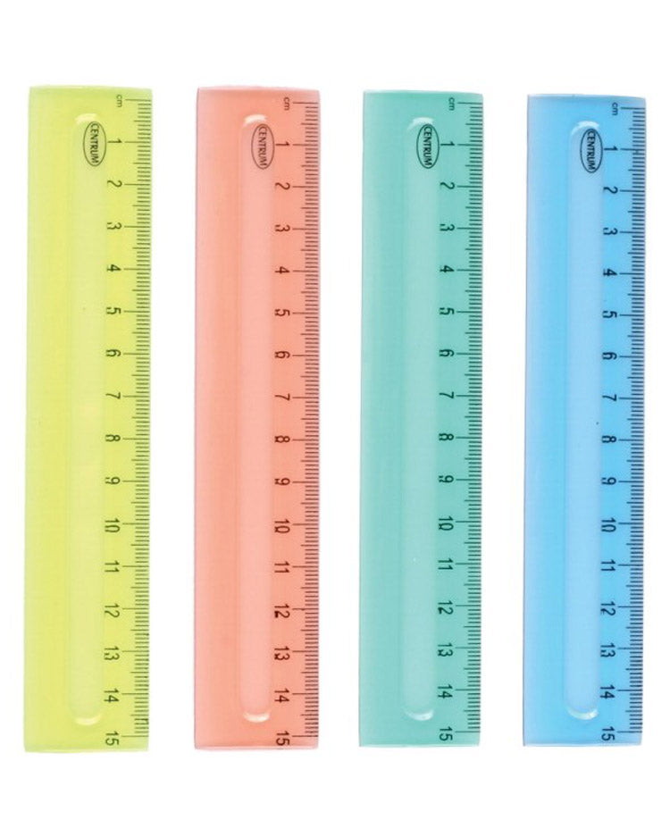 Lineal 15 cm Transparent 1 stk