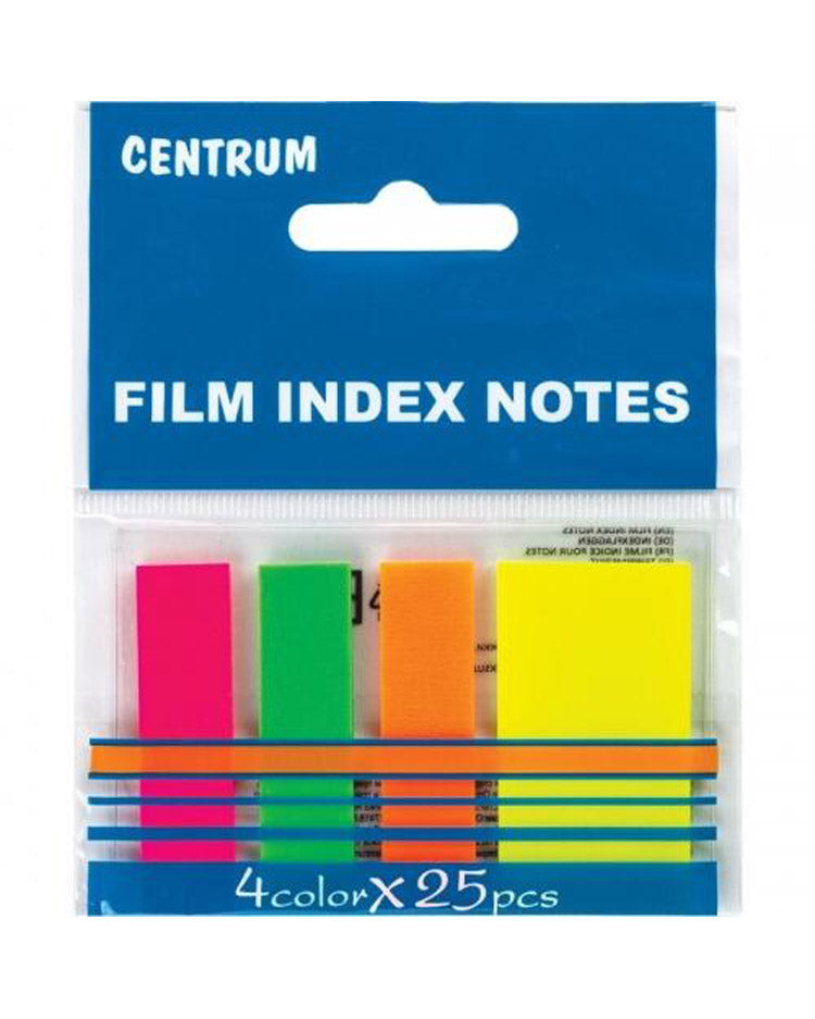 Indeksfaner 45x12 45x25mm 4 neonfarver