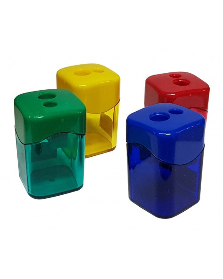 Blyantspidser med 2 spidser og Container 1stk