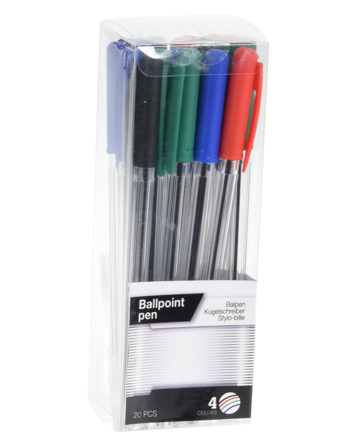 Ballpoint pen 20 pcs. - 4 colors