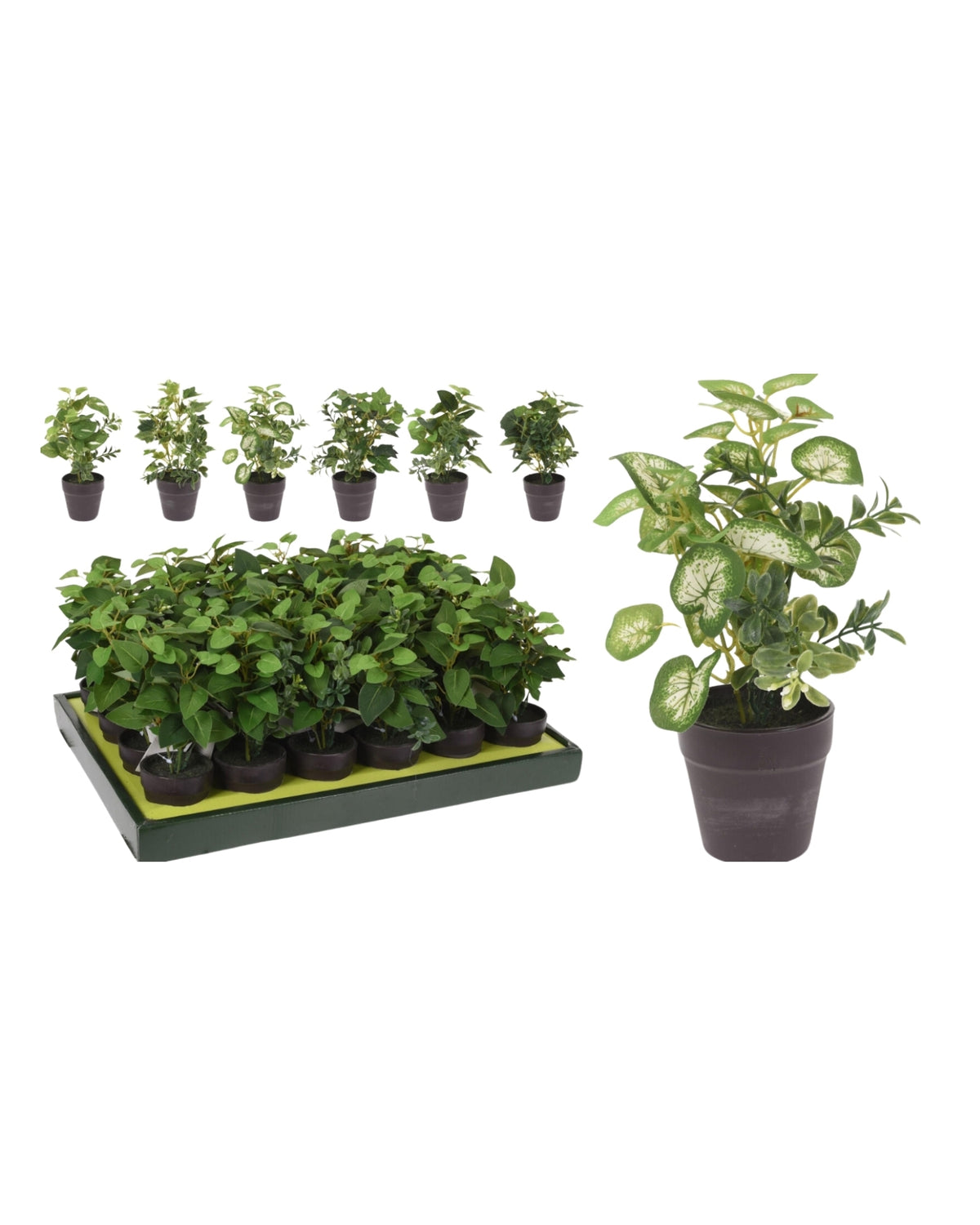 Plastic potted plant 20cm