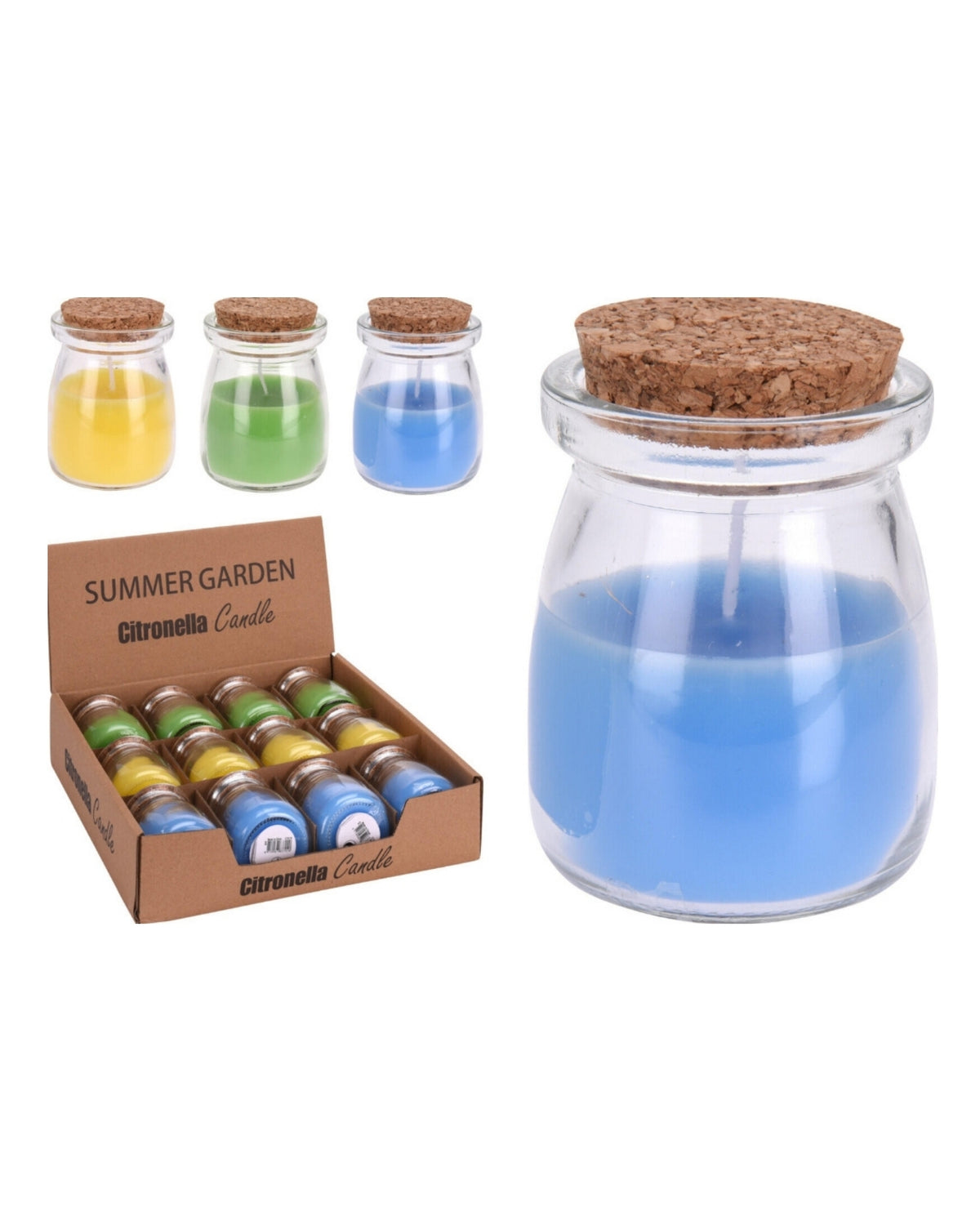 Citronella candle in glass 1 pc.