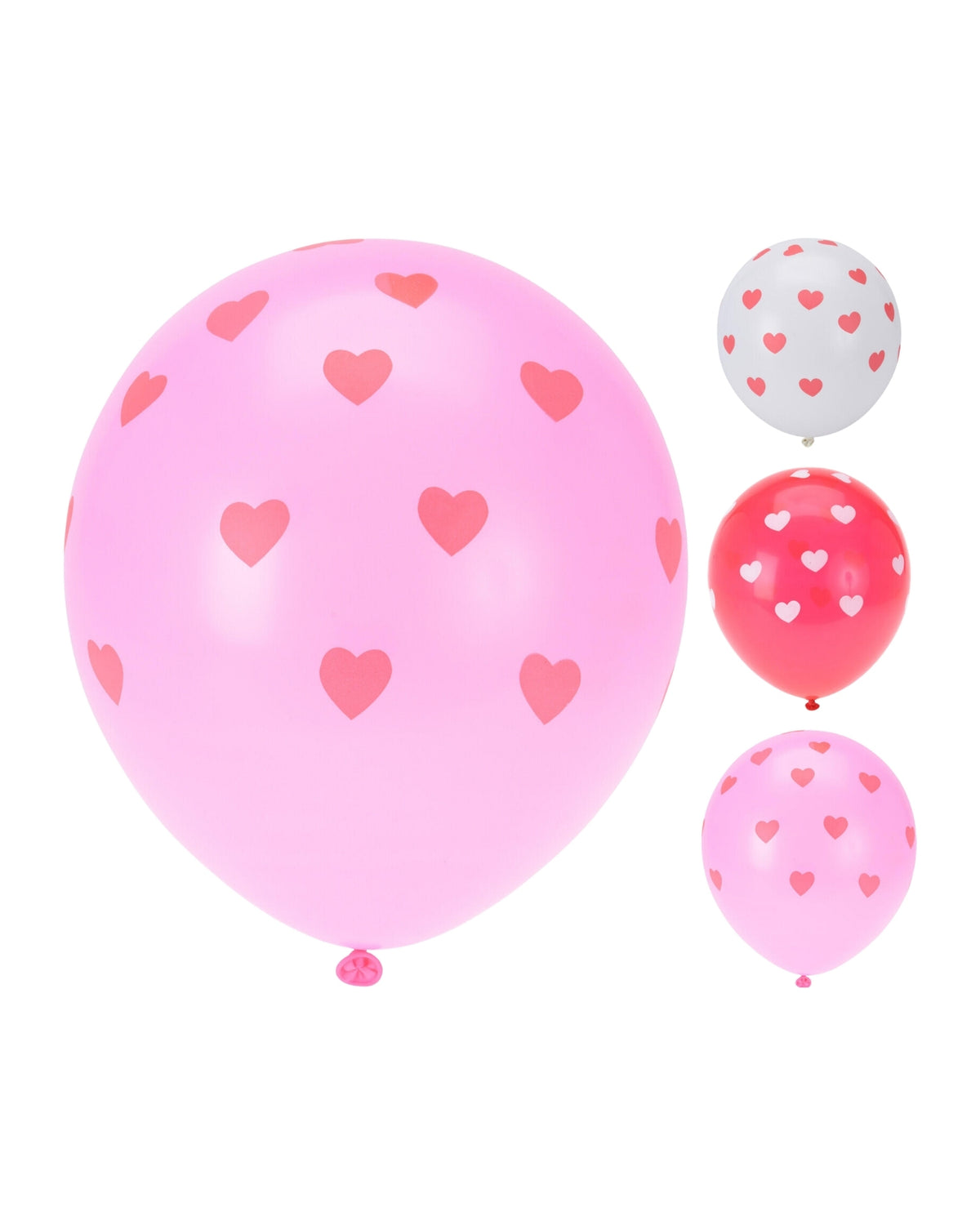 Balloons 12 pcs with hearts