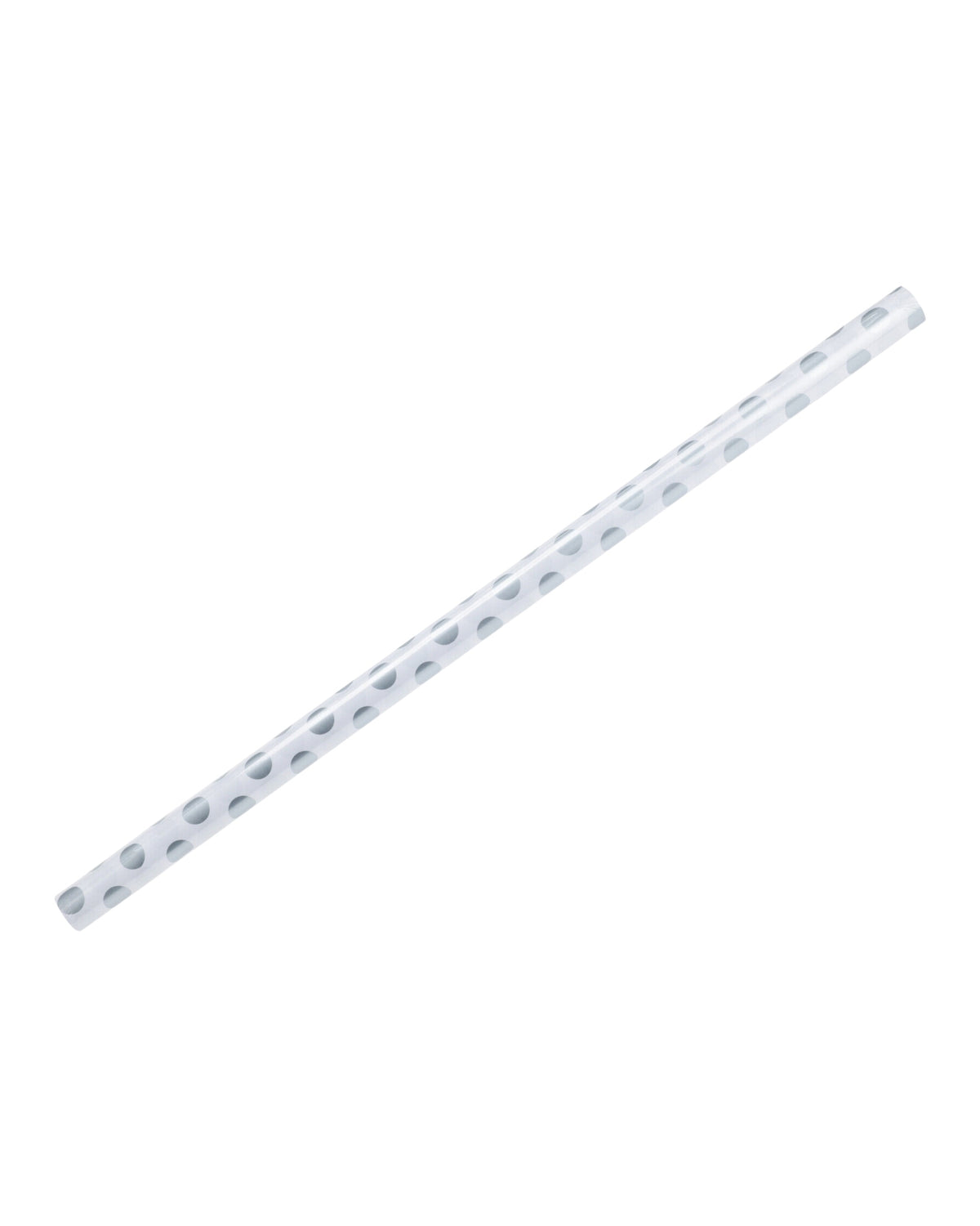 Gift wrap 70x400cm 1 roll - White with silver dots