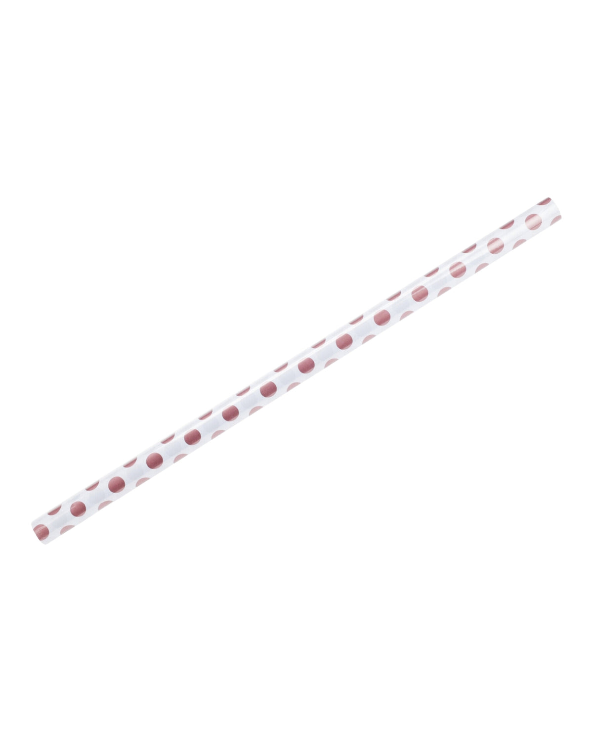 Gavepapir 70x400cm 1 rulle - Rosa guld Prikker