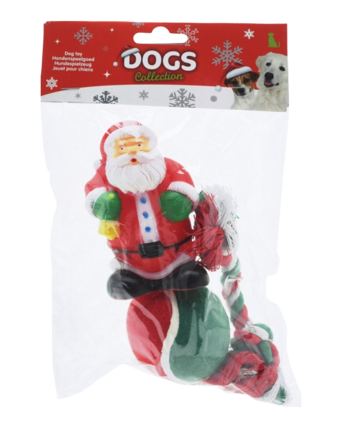 Legetøj til hunde - Juledesign - 3 dele