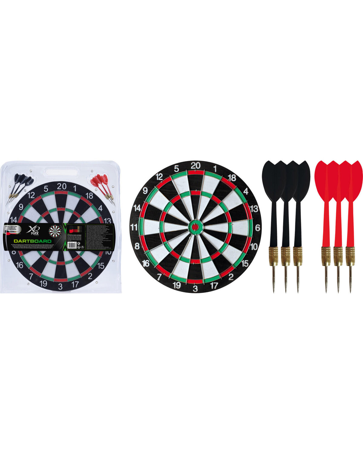 Dartboard with arrows