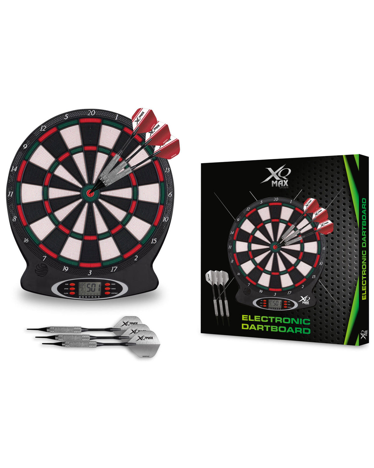 Electronic dartboard with arrows
