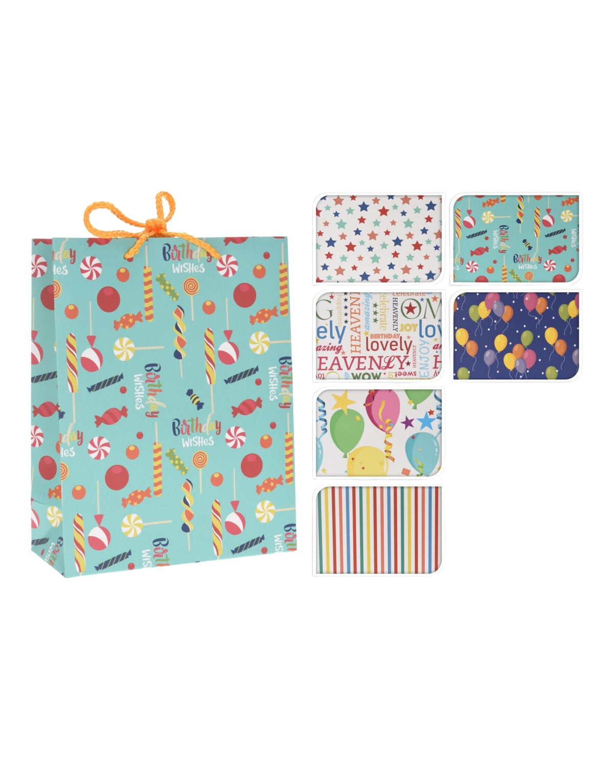 Gift bag medium 1pc - birthday