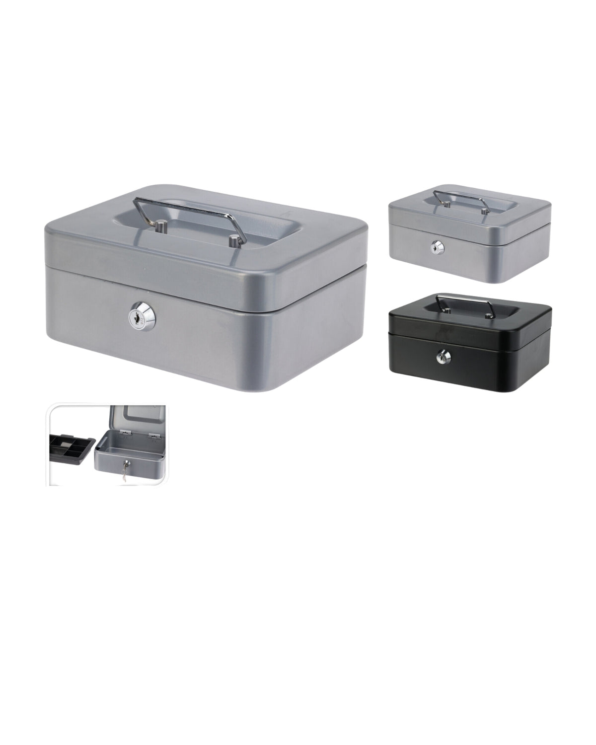 Metal money box 20x16x9 cm 1 pc