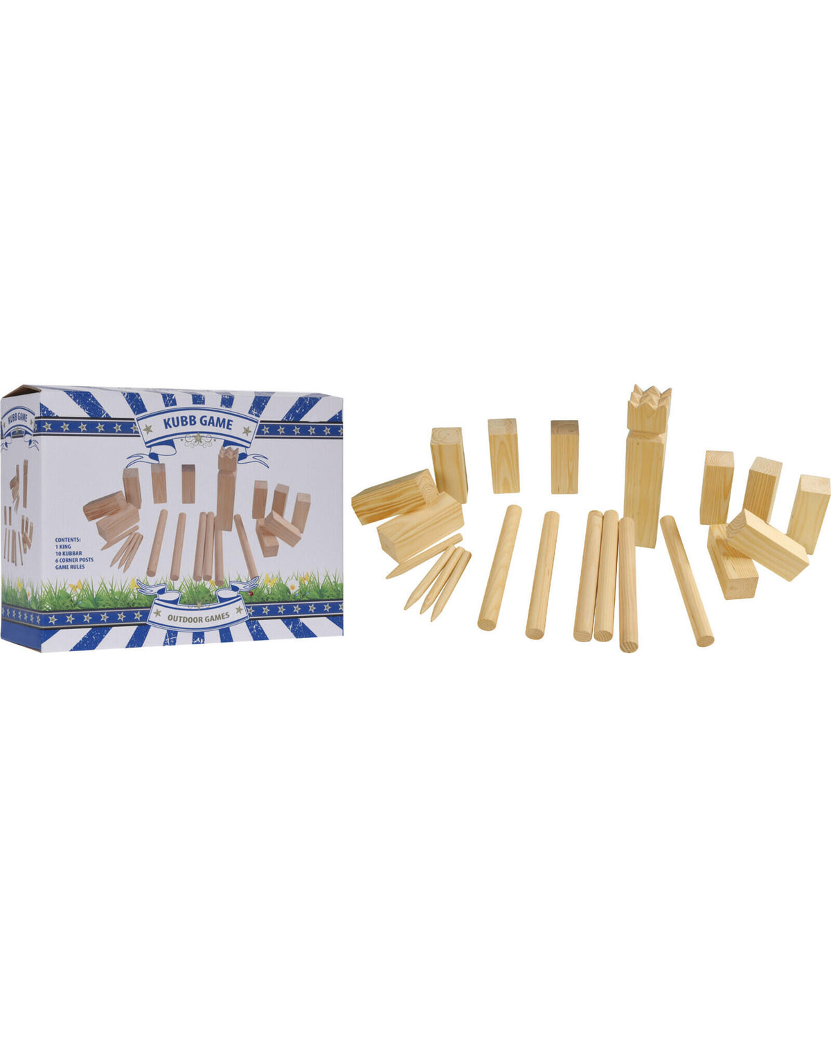 King's Game - Kubb large in wood