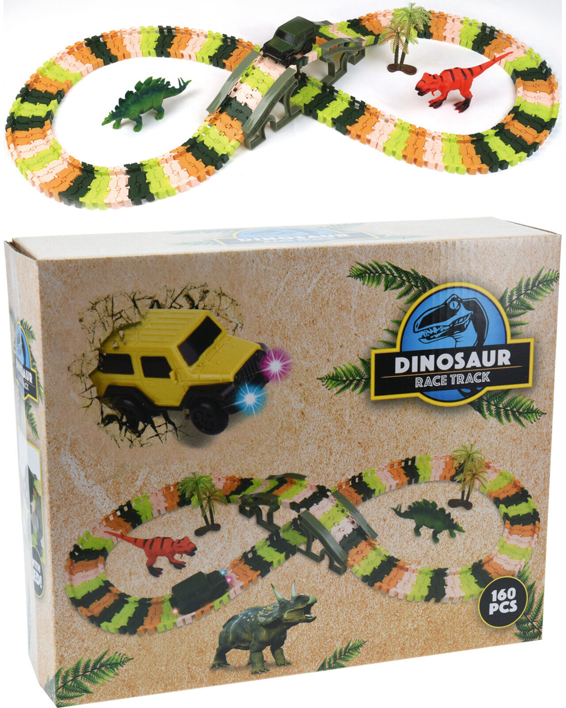 Car track with Dino