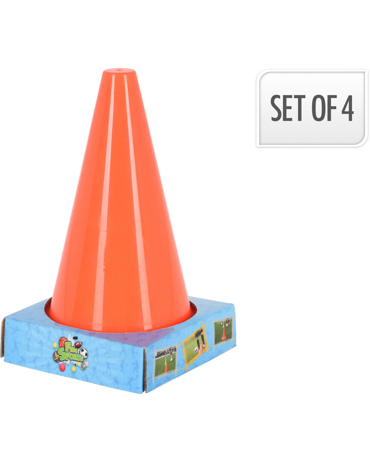 Cones 4 pcs orange