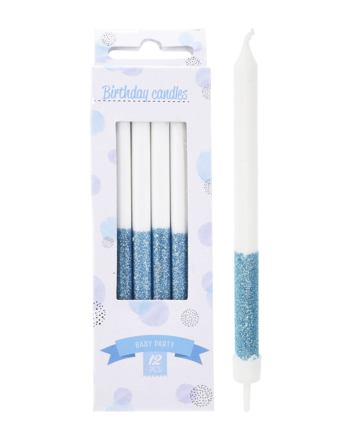 Birthday candles 12 pcs - Blue