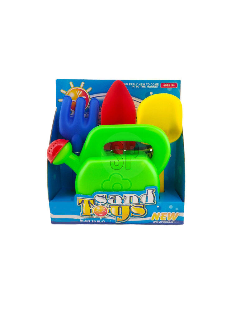 Water jug ​​with 3 sand things for children
