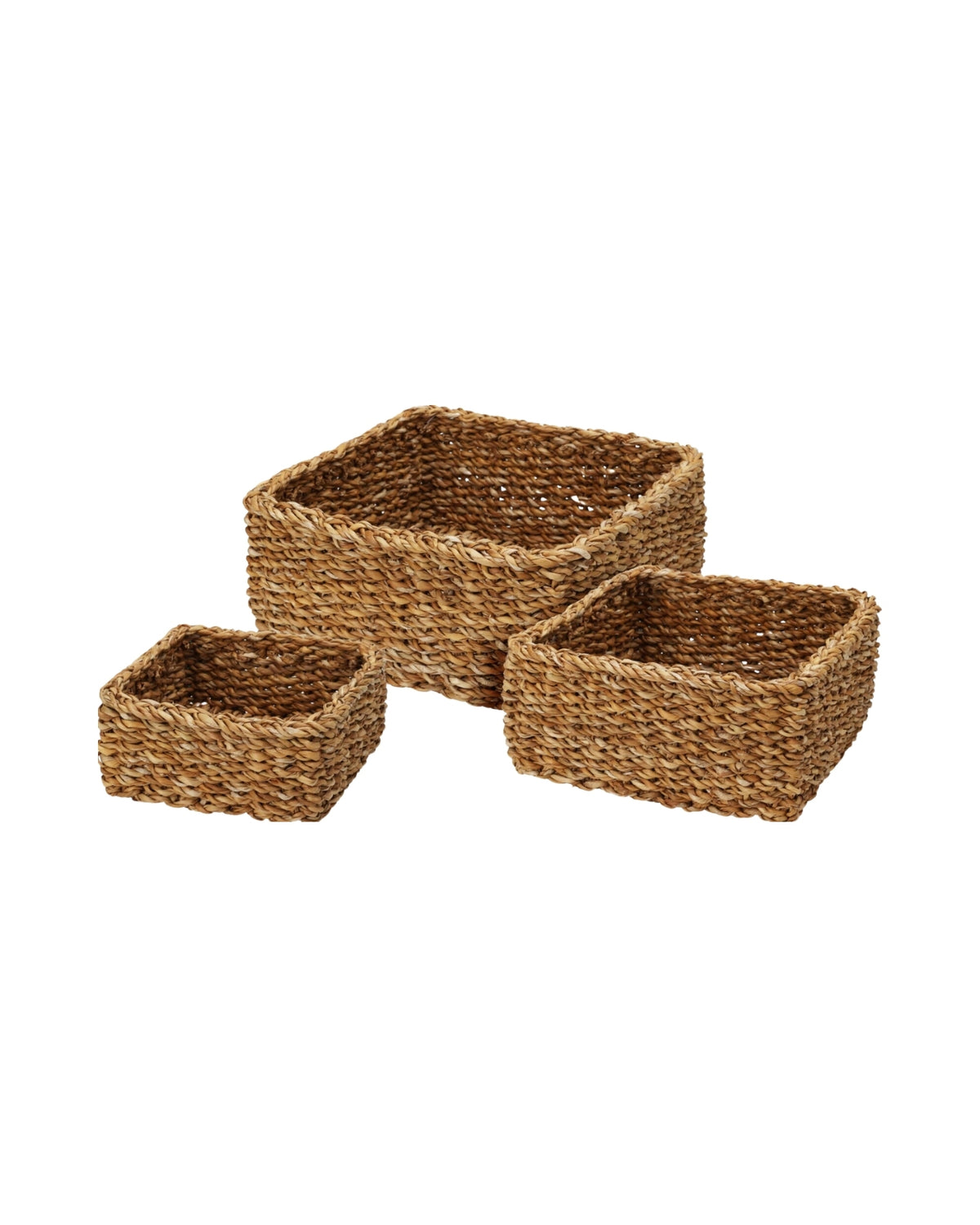 Kurv - firkantet ø 22 x h 10 cm.   1 stk. mellem