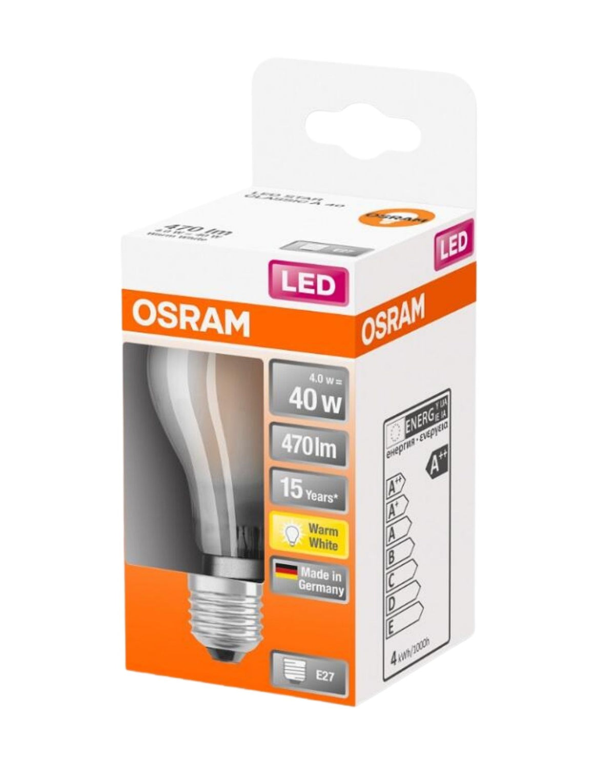 OSRAM LED Standard  A 40 E27 4W