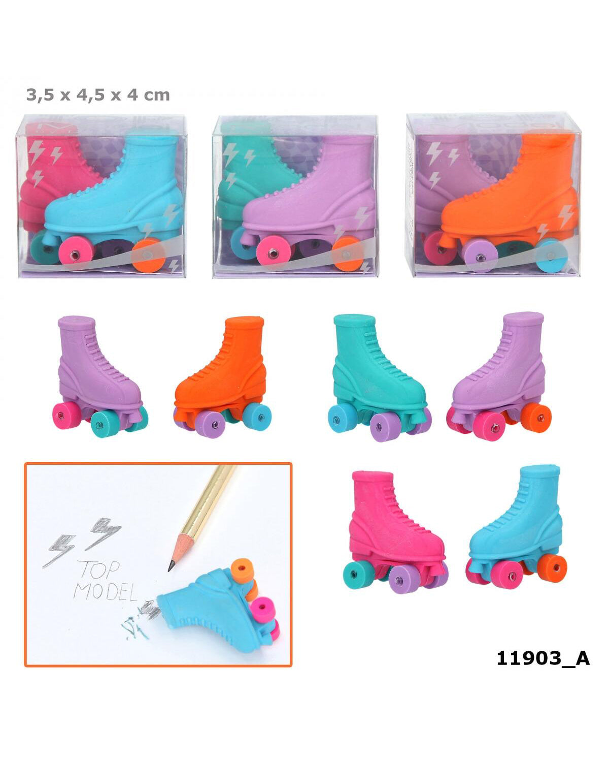 TOPModel Eraser TINY DANCER, roller skates