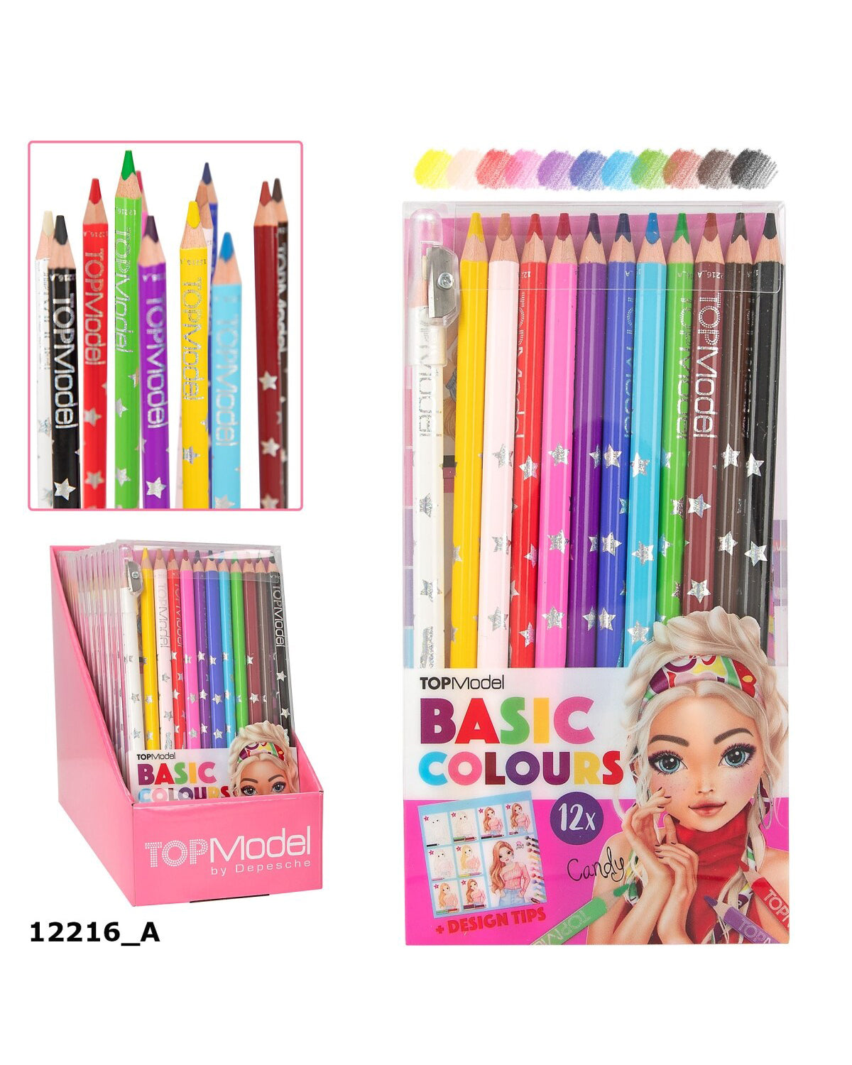 TOPModel Colored Pencils 12 pcs