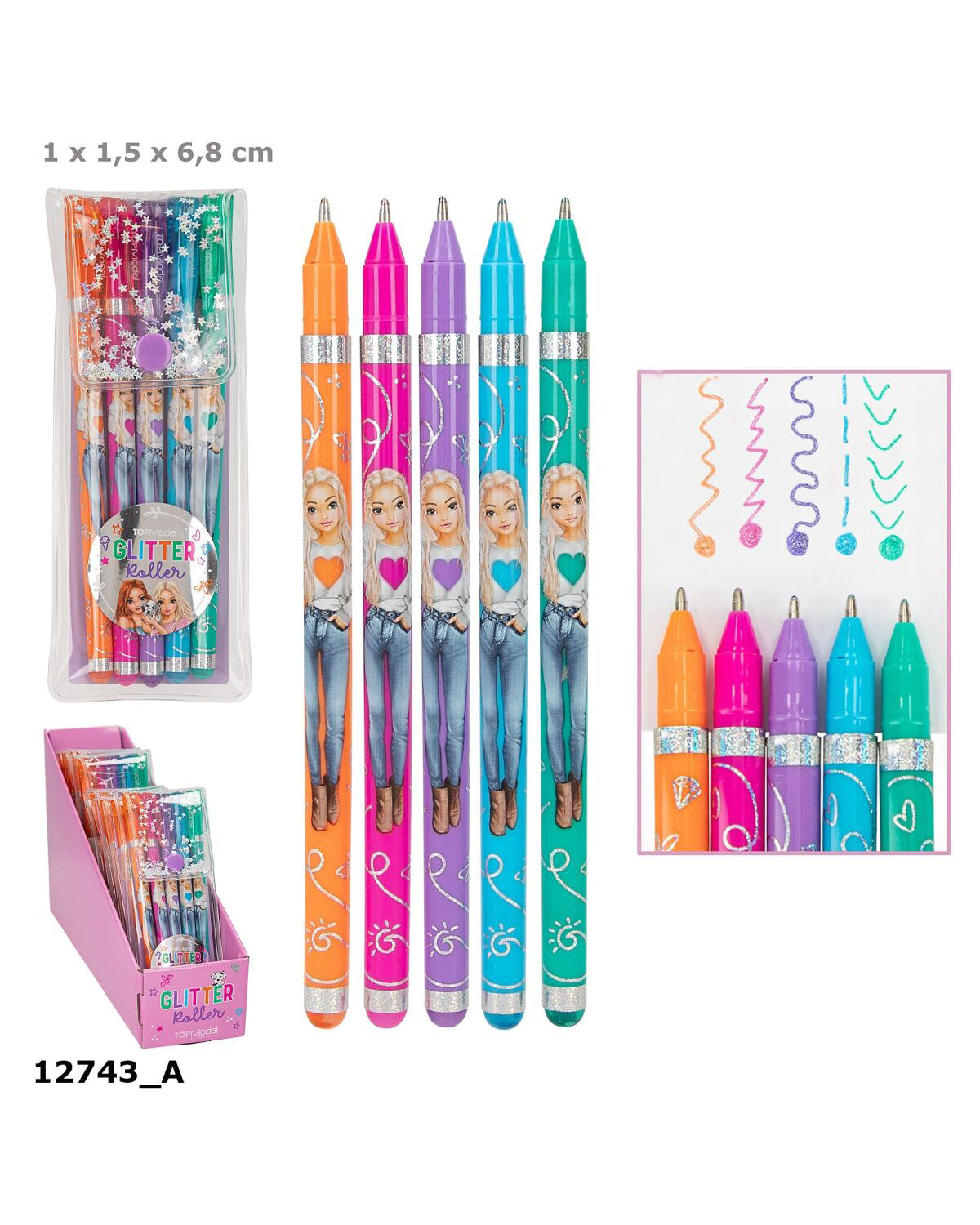 TOPModel Glitter Gelpen sæt