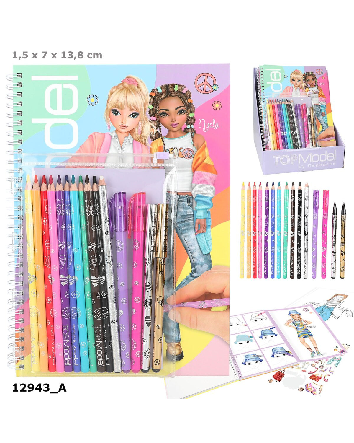 TOPModel Coloring book with drawing tools