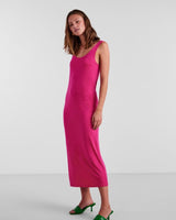 Pink - beetroot purple - Pieces - long summer dress - 17101770